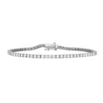 14K WHITE GOLD 2CT ROUND DIAMOND LADIES BRACELETS