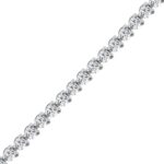 LADIES BRACELET 4 1/2CT ROUND DIAMOND 18K WHITE GOLD - Image 3