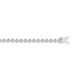 LADIES BRACELET 7CT ROUND DIAMOND 14K WHITE GOLD - Image 2