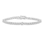 LADIES BRACELET 8 7/8CT ROUND DIAMOND 14K WHITE GOLD
