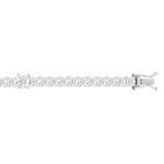 LADIES BRACELET 8 7/8CT ROUND DIAMOND 14K WHITE GOLD - Image 2