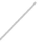 LADIES TENNIS NECKLACE 53.00CT ROUND DIAMOND 14K WHITE GOLD - Image 2