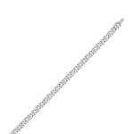 LADIES TENNIS NECKLACE 53.00CT ROUND DIAMOND 14K WHITE GOLD - Image 3