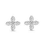 LADIES EARRINGS 1CT MARQUISE DIAMOND 14K WHITE GOLD