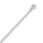 14K WHITE GOLD 4.00CT ROUND DIAMOND LADIES BRACELET - Image 3