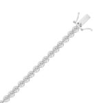 14K WHITE GOLD 5.00CT ROUND DIAMOND LADIES BRACELET - Image 2
