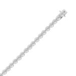 14K WHITE GOLD 7.00CT ROUND DIAMOND LADIES BRACELET - Image 2