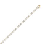 14K YELLOW GOLD 10 1/4CT ROUND DIAMOND LADIES BRACELET - Image 2