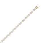 14K YELLOW GOLD 10 1/4CT ROUND DIAMOND LADIES BRACELET - Image 3