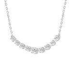 14K WHITE GOLD 1 1/2CT ROUND DIAMOND LADIES NECKLACES - Image 3