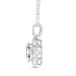 14K WHITE GOLD 1 1/4CT ROUND/DIAMOND LADIES PENDANT - Image 2