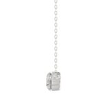 14K WHITE GOLD 1/2CT ROUND DIAMOND LADIES NECKLACE - Image 2