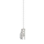 14K WHITE GOLD 2.00CT ROUND DIAMOND LADIES NECKLACE - Image 2