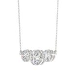 14K WHITE GOLD 2.00CT ROUND DIAMOND LADIES PENDANT WITH CHAIN - Image 3