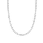 14K WHITE GOLD 7 3/4CT 18'' ROUND DIAMOND LADIES TENNIS NECKLACE