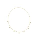14K YELLOW GOLD 1.00CT ROUND DIAMOND LADIES NECKLACE - Image 3