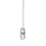LADIES NECKLACE 1/2CT ROUND DIAMOND 18K WHITE GOLD - Image 2