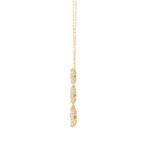 LADIES NECKLACE 2CT PEAR DIAMOND 14K YELLOW GOLD - Image 2