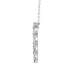 LADIES NECKLACE 3.00CT MARQUISE DIAMOND 14K WHITE GOLD - Image 2