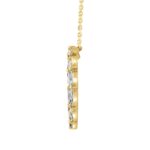 LADIES NECKLACE 3.00CT MARQUISE DIAMOND 14K YELLOW GOLD - Image 2