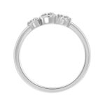 14K White Gold 1/2Ct Round Lab Grown Diamond Fashion Ring For Women (Color F-G -Clarity Vs1/Vs2) - Image 2
