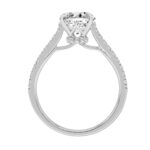 14K WHITE GOLD 2.00CT ROUND DIAMOND LADIES RING (CENTER STONE ROUND DIAMOND 1 3/4CT) - Image 2