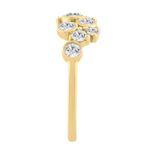 Classic 14K Yellow Gold  Round Lab Grown Diamond Ladies Fashion  Ring 3/4Ct (Color F-G -Clarity Vs1/Vs2) - Image 3