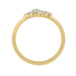 Classic 14K Yellow Gold  Round Lab Grown Diamond Ladies Ring 1/2Ct (Color F-G -Clarity Vs1/Vs2) - Image 2