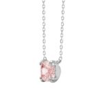 ETERNAL BLUSH COLLECTION 14K WHITE GOLD 1.00CT CUSHION PINK DIAMOND LADIES PENDANT - Image 3
