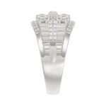 14K WHITE GOLD 2.00CT ROUND DIAMOND MEN'S RING - Image 3