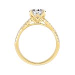14K YELLOW GOLD 2.00CT ROUND DIAMOND LADIES BRIDAL SET (CENTER STONE ROUND DIAMOND  1 1/2CT) - Image 2