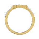 LADIES RING 0.25CT ROUND DIAMOND 10K YELLOW GOLD - Image 2