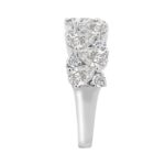 10K WHITE GOLD 3.00CT ROUND/PEAR DIAMOND LADIES RING - Image 3