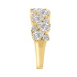 10K YELLOW GOLD 3.00CT ROUND/PEAR DIAMOND LADIES RING - Image 3