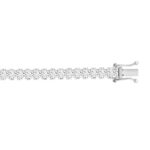 LADIES BRACELET 13CT PRINCESS DIAMOND 14K WHITE GOLD - Image 2