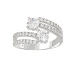 14K WHITE GOLD 1 1/2CT ROUND DIAMOND LADIES RING (CENTER STONE ROUND DIAMOND 2CT)