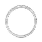 14K WHITE GOLD 1/4CT ROUND DIAMOND ONLY LADIES BAND - Image 2