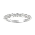 14K WHITE GOLD 1CT OVAL DIAMOND LADIES RING
