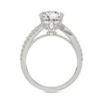 14K WHITE GOLD 2 1/2CT ROUND DIAMOND BRIDAL SET (CENTER STONE ROUND DIAMOND 2CT) - Image 2