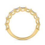 LADIES BAND 1/2CT BAGUETTE DIAMOND 14K YELLOW GOLD - Image 2