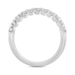 LADIES BAND 1/2CT ROUND DIAMOND 14K WHITE GOLD - Image 2
