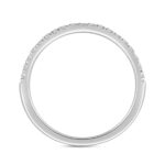 LADIES BAND 1/4CT ROUND DIAMOND 14K WHITE GOLD - Image 2