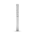 LADIES BAND 1/4CT ROUND DIAMOND 14K WHITE GOLD - Image 3