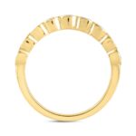 LADIES BAND 1CT ROUND DIAMOND 14K YELLOW GOLD - Image 2