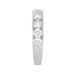 LADIES BAND 2CT ROUND DIAMOND 14K WHITE GOLD - Image 3