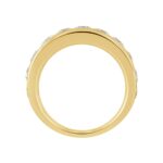 LADIES BAND 2CT ROUND DIAMOND 14K YELLOW GOLD - Image 2