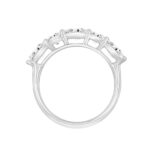 LADIES BAND 2CT ROUND/OVAL DIAMOND 14K WHITE GOLD - Image 2