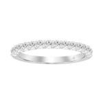 LADIES BRIDAL SET 2 1/2CT ROUND/PRINCESS DIAMOND 14K WHITE GOLD (CENTER STONE PRINCESS DIAMOND 1CT ) - Image 5
