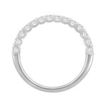 LADIES BRIDAL SET 2 1/2CT ROUND/PRINCESS DIAMOND 14K WHITE GOLD (CENTER STONE PRINCESS DIAMOND 1CT ) - Image 6