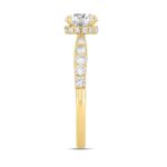 LADIES RING 1 1/2CT ROUND DIAMOND 14K YELLOW GOLD (CENTER STONE ROUND DIAMOND 1CT) - Image 3